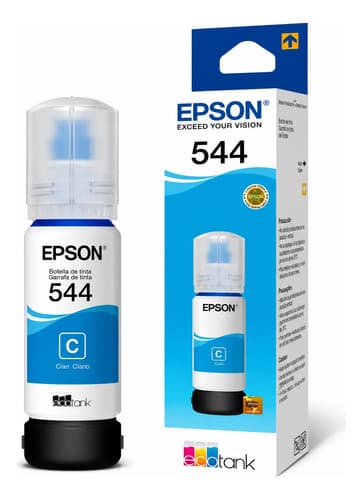 Tinta Epson 544 Cian T544220 L1110 L3110 L3150 L5190 Origina Cian
