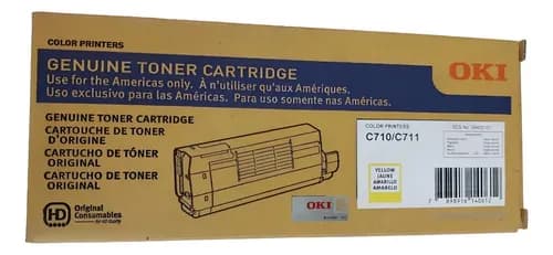 Tóner Okidata Amarillo Para Impresora C710 C711