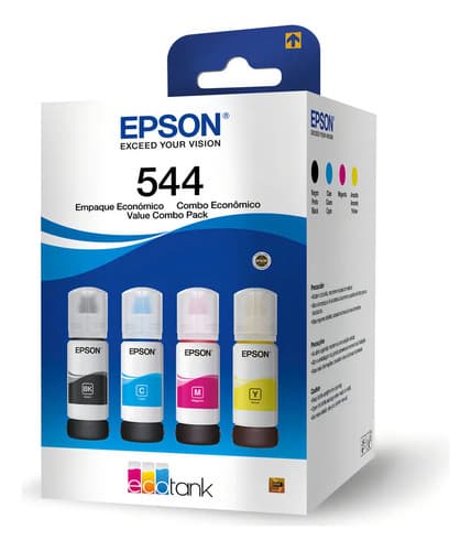 Pack 4 Tintas Epson 544 Negro/cian/magenta/amarillo
