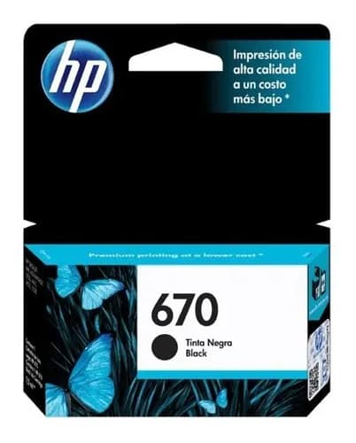 Cartucho Hp 670 Negro Cz113al Hp 3525 4615 5525