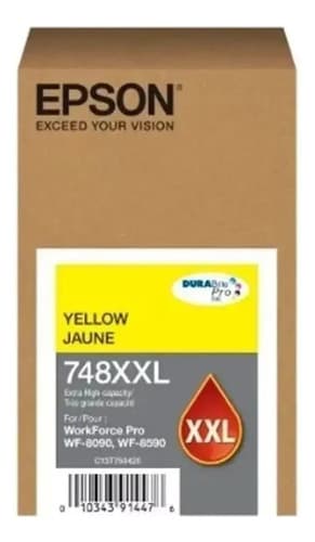 Cartucho Epson T748 748 T748xxl Amarillo Original 6090 6590