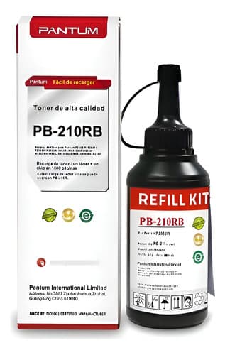 Kit Recarga Pantum Pb210 Rb Pb211 P2500 M6500 M6550 1600 Pag Negro