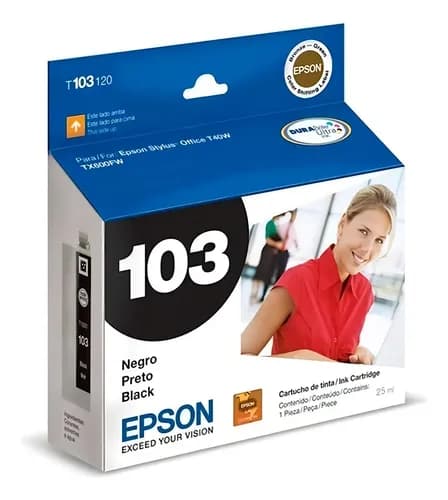 Cartucho Epson T103 Negro Stylus T40 Tx600 Tx550